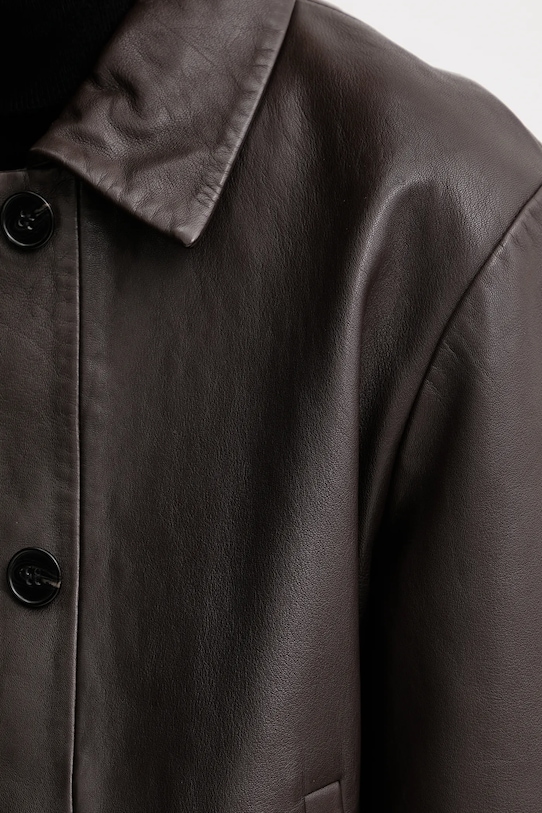 Marc O'Polo kurtka skórzana 510701073011 brązowy