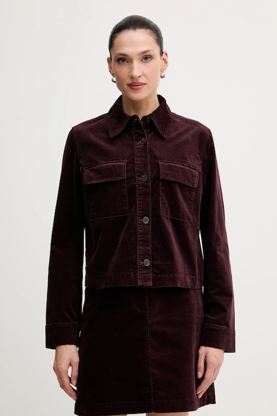 Marc O'Polo kurtka nieocieplane bordowy 511096874007