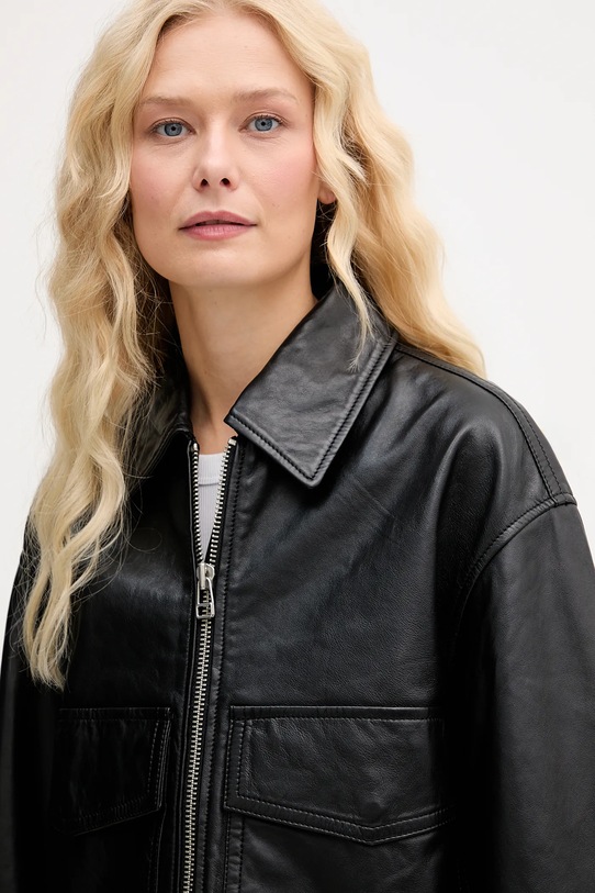 Marc O'Polo kurtka skórzana czarny 5000007965