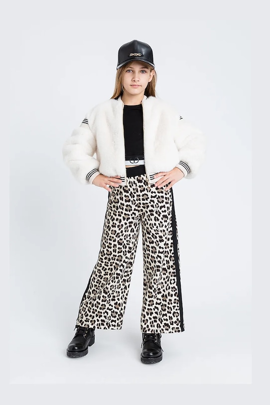 Twinset kurtka bomber dziecięca bez kaptura beżowy 252GJ2170