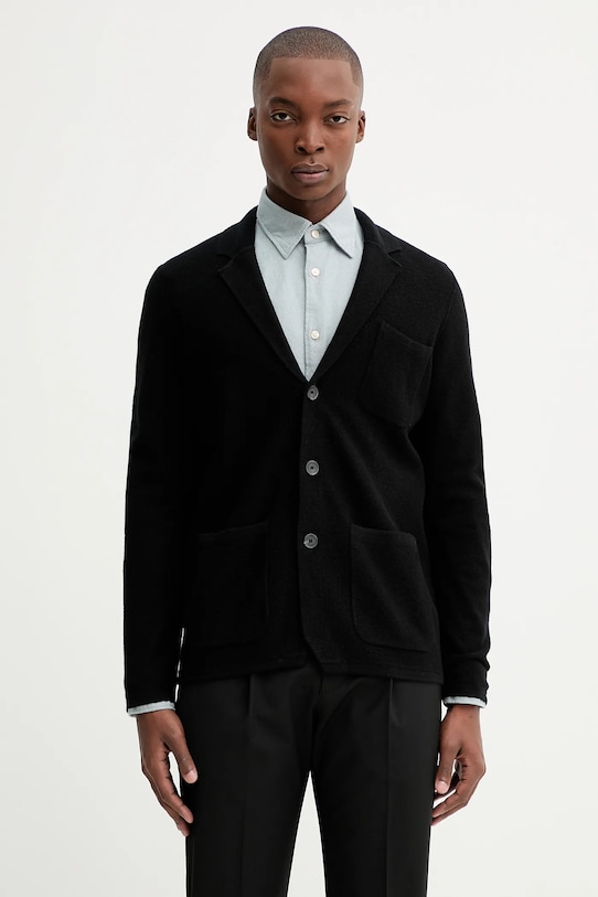 Кардиган з додаванням вовни Marc O'Polo тонкий чорний 530515361230