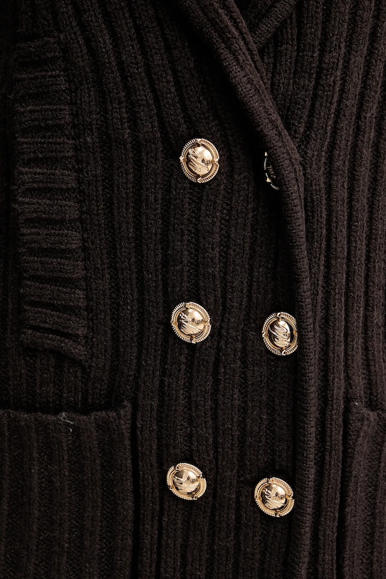 Silvian Heach kardigan z domieszką wełny DURMAZ GPA25291GC brązowy