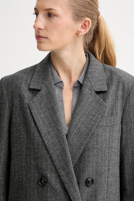 Marc O'Polo marynarka z dodatkiem wełny szary 510023780031