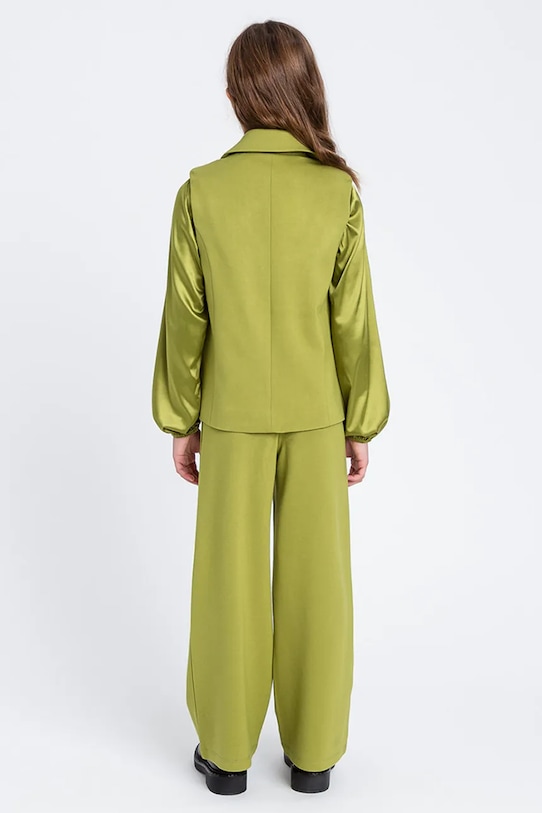 Twinset kamizelka dziecięca 252GJ2114 zielony