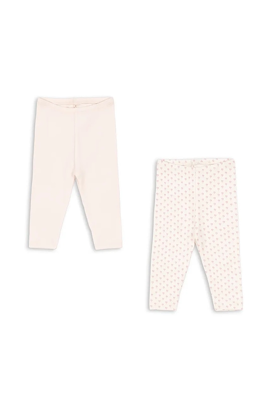 Fanga Fontana legginsy niemowlęce BELLO 2 PACK PANTS OCS Planet friendly różowy FA100002