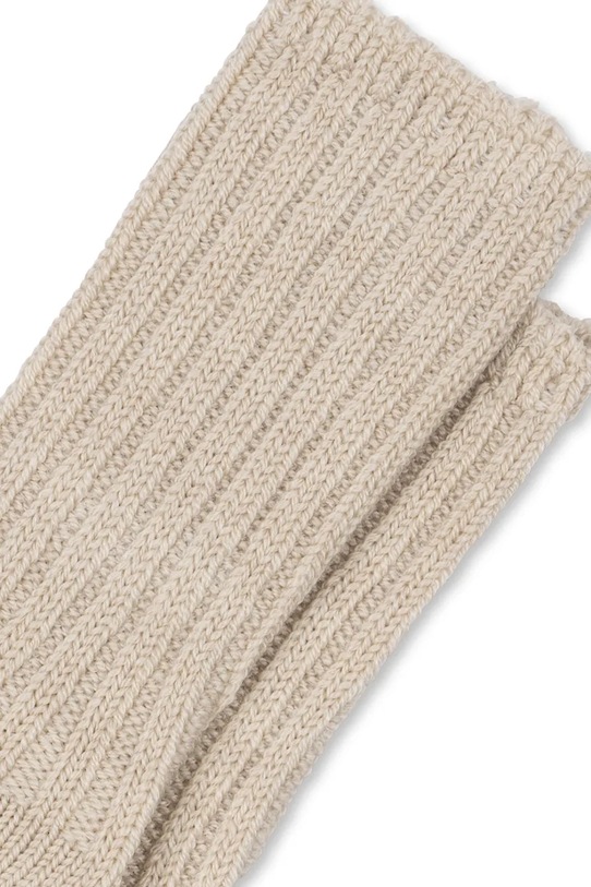 Fanga Fontana skarpetki wełniane LANA HEAVY KNITTED SOCKS FA100020 beżowy ZW25