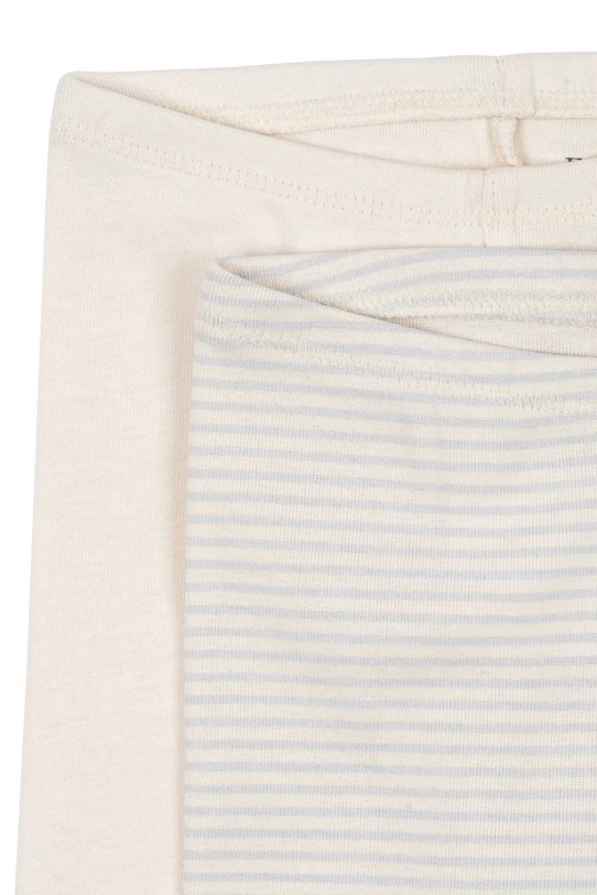 Chlapec Bavlnené legíny pre bábätká Fanga Fontana FIO STRIPE 2 PACK PANTS OCS 2-pak FA100036 béžová