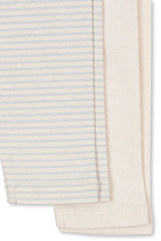 Bavlnené legíny pre bábätká Fanga Fontana FIO STRIPE 2 PACK PANTS OCS 2-pak béžová FA100036