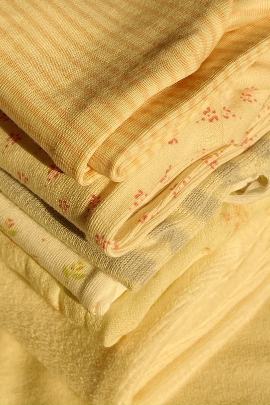 Fanga Fontana leggins din bumbac pentru bebeluși FIO STRIPE 2 PACK PANTS OCS 2-pack FA100036 bej