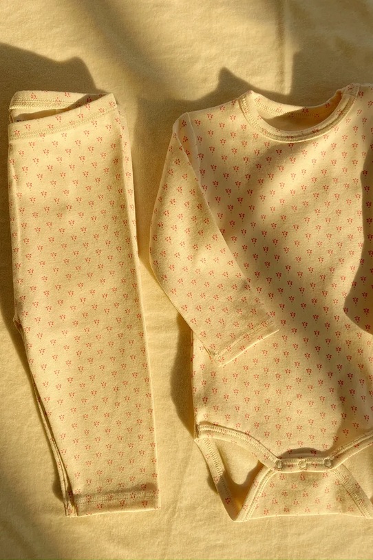 Legíny pre bábätká Fanga Fontana BELLO PANTS OCS FA100043 béžová