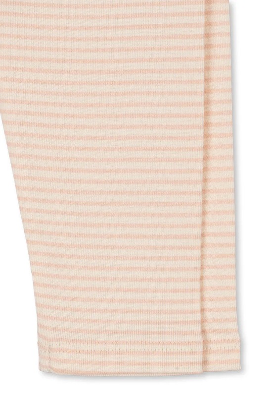 Fanga Fontana legginsy bawełniane niemowlęce FIO STRIPE PANTS OCS beżowy FA100044
