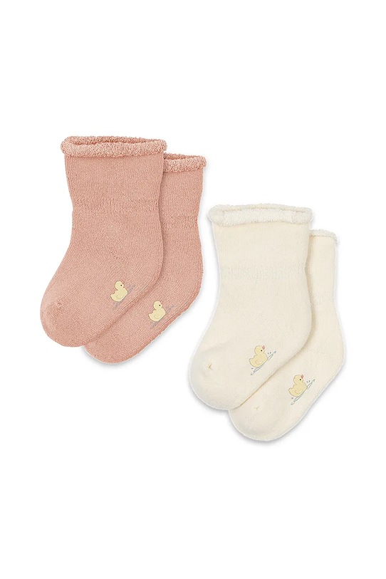 Ponožky pre bábätká Fanga Fontana VICINO 2 PACK TERRY SOCKS 2-pak béžová FA100050