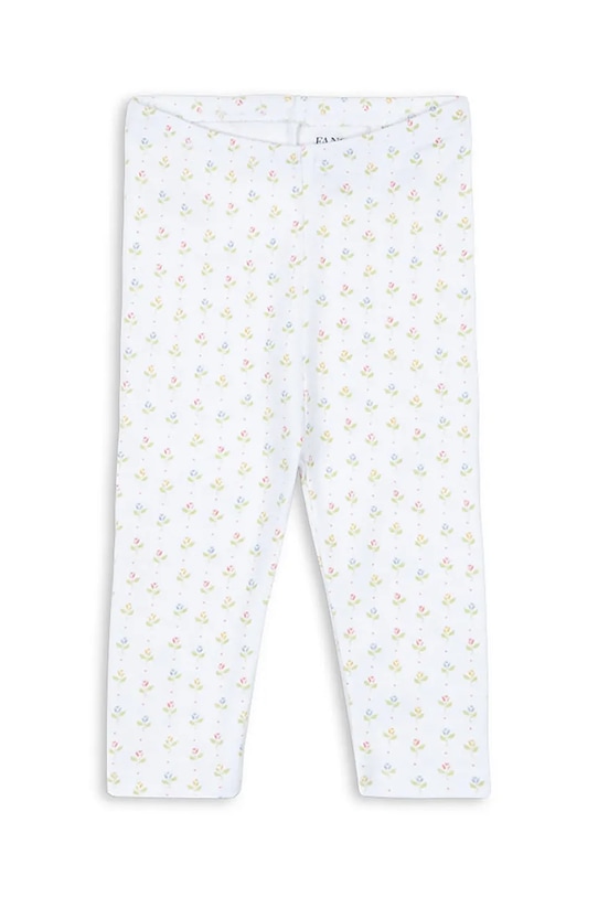 Bavlnené legíny pre bábätká Fanga Fontana FIO PANTS OCS bavlna biela FA100055