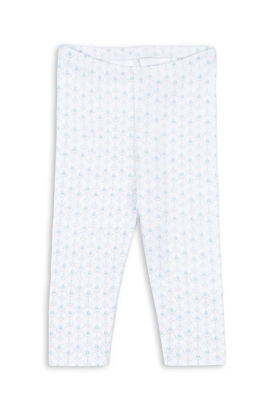 Fanga Fontana legginsy bawełniane niemowlęce FIO PANTS OCS drobny wzór niebieski FA100055