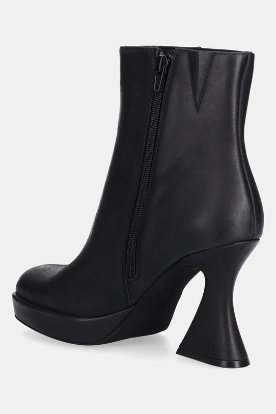 Încălțăminte Jeffrey Campbell cizme de piele HUMANITY U92.B01 negru