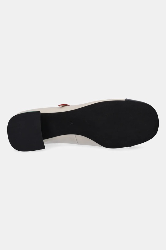 Jeffrey Campbell czółenka skórzane JITTERBUG U88.05A beżowy