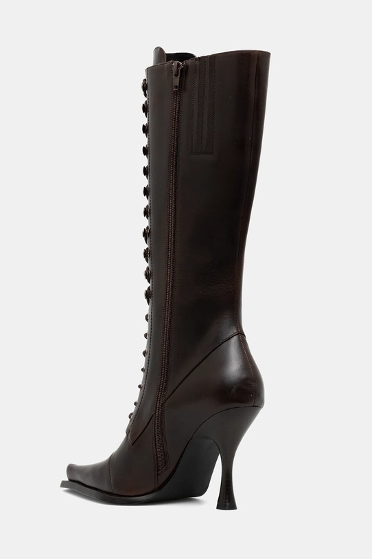 Obuwie Jeffrey Campbell kozaki skórzane LANI-2 JCD.218.6.01 brązowy