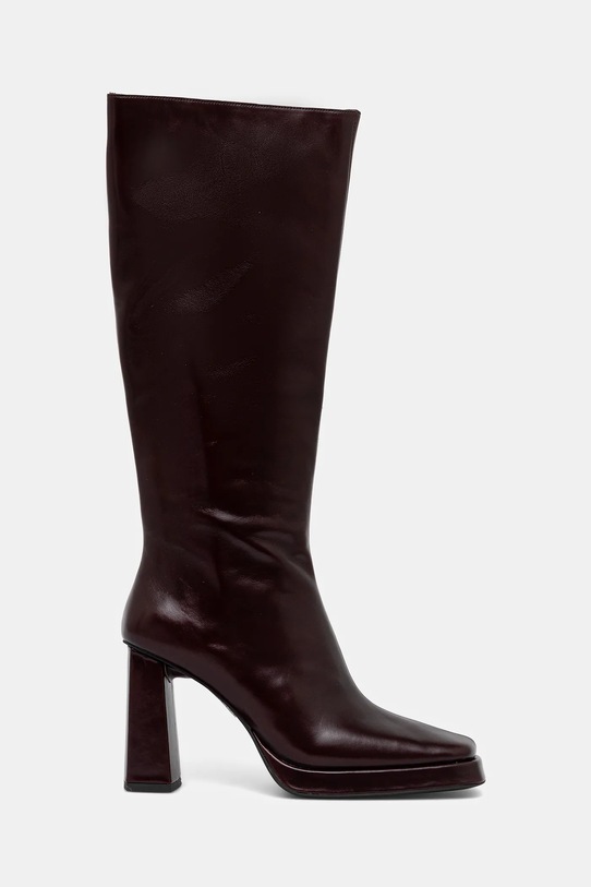 Jeffrey Campbell stivali in pelle Maximal JC.852.1.7 marrone ZW25