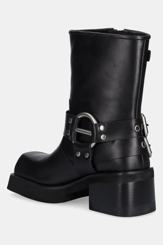 Obuwie Jeffrey Campbell botki skórzane STUBBORN C529D.E501 czarny