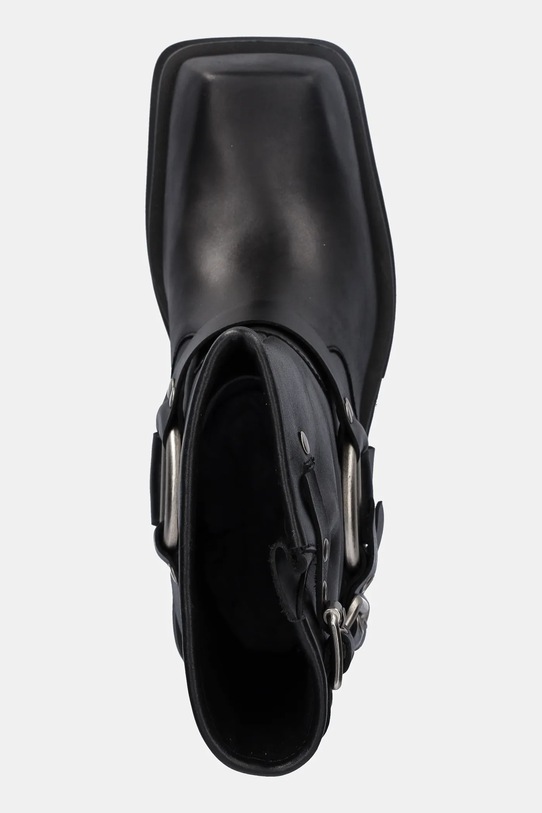 Jeffrey Campbell botki skórzane STUBBORN czarny C529D.E501
