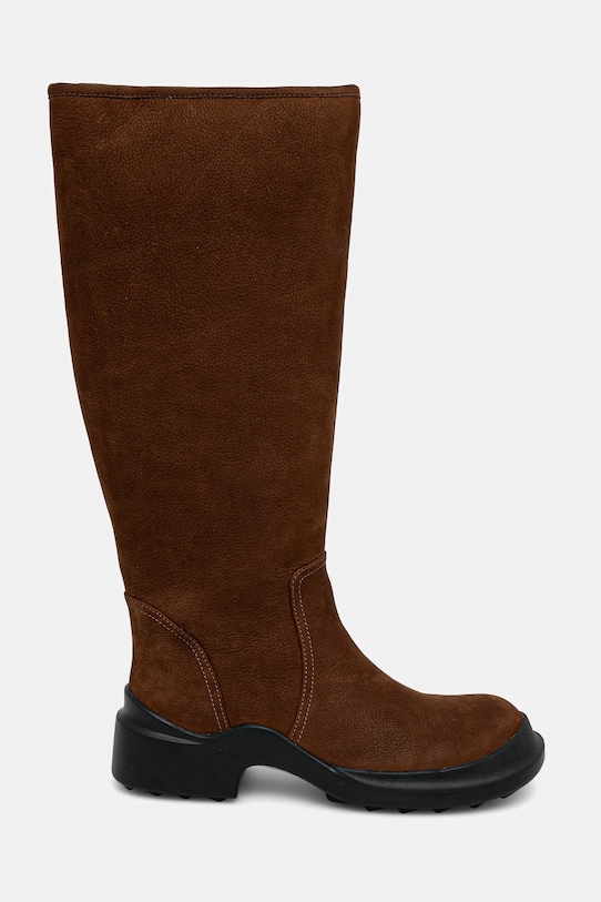 Jeffrey Campbell cizme din nubuc FORTE JCD.347.4.01 maro ZW25