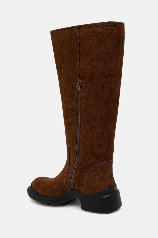 Încălțăminte Jeffrey Campbell cizme din nubuc FORTE JCD.347.4.01 maro