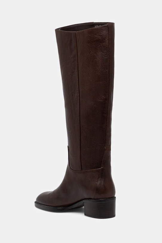 Obuwie Jeffrey Campbell kozaki skórzane LADA U321.N01.005 brązowy