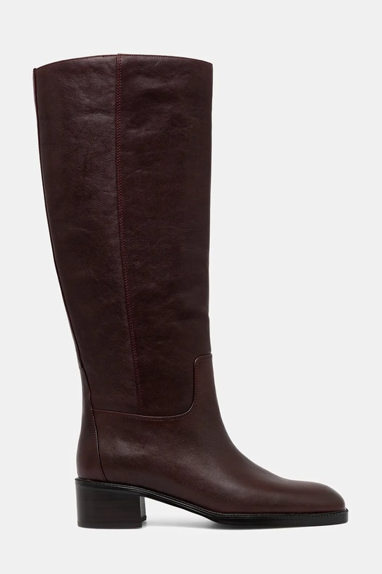Kožené kozačky Jeffrey Campbell LADA U321.N01.003 burgundské ZW25