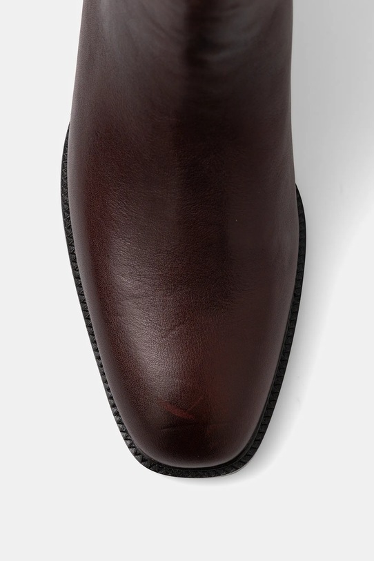 Kožené kozačky Jeffrey Campbell LADA burgundské U321.N01.003