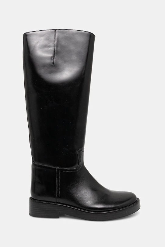 Шкіряні чоботи Jeffrey Campbell Marshy JC.1742.1.6 чорний ZW25