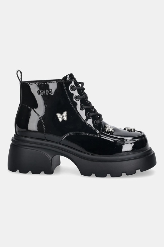 GOE botki skórzane SS2N4102.BLACK czarny ZW25