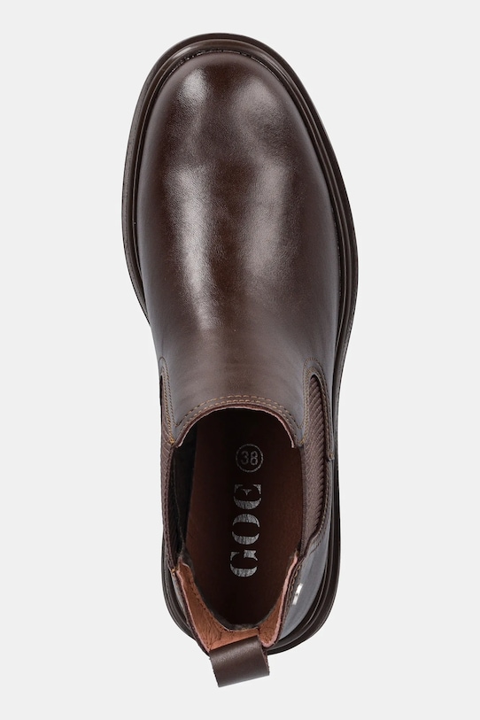 GOE stivaletti chelsea in pelle marrone SS2N4105.BROWN
