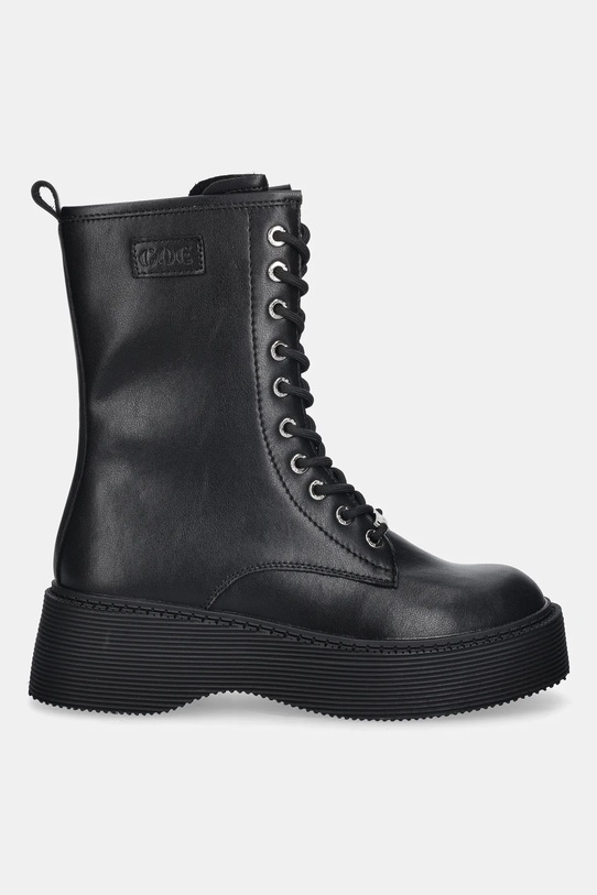 GOE botki skórzane SS2N4130.BLACK czarny ZW25