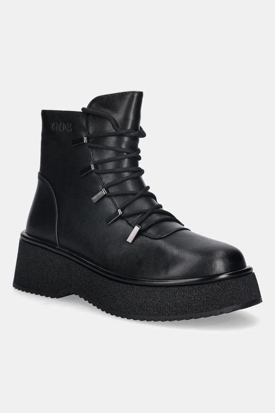 GOE botki skórzane 5-8 cm czarny SS2N4141.BLACK