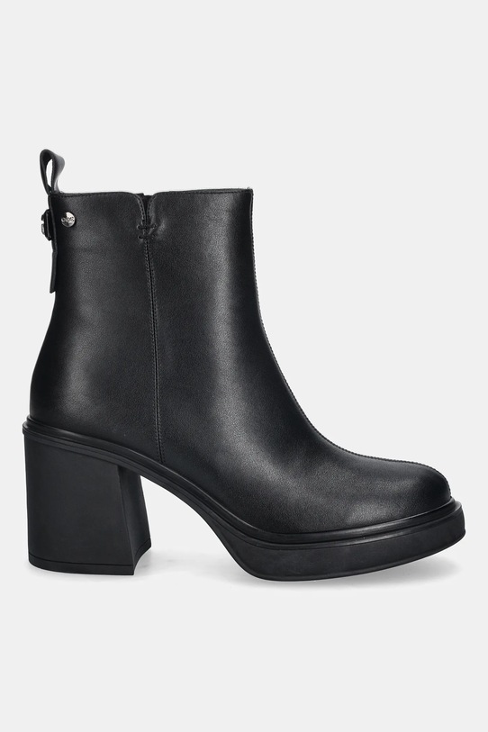 GOE botki skórzane SS2N4154.BLACK czarny ZW25