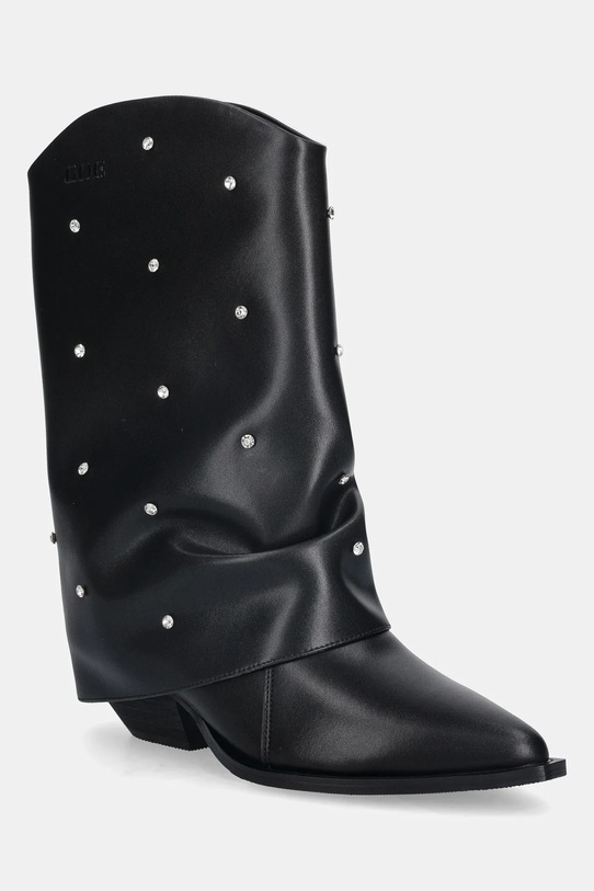 GOE kozaki skórzane słupek czarny SS2N4217.BLACK