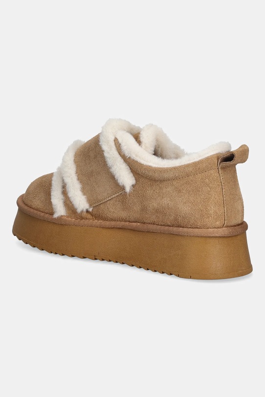Obuwie GOE śniegowce zamszowe SS2N4303.BROWN beżowy