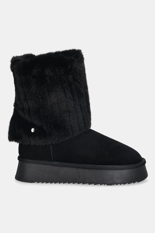 GOE śniegowce zamszowe SS2N4307.BLACK czarny ZW25