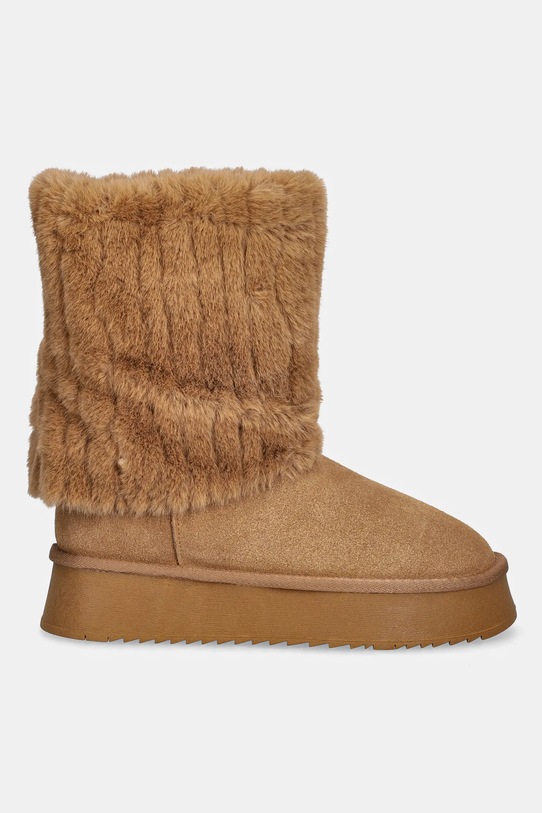 GOE śniegowce zamszowe SS2N4308.BROWN brązowy ZW25