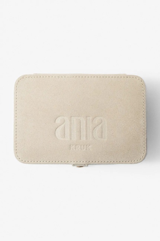 ANIA KRUK szkatułka na biżuterię 15,8 × 10,8 × 4,8 cm AWTEA0019 beżowy