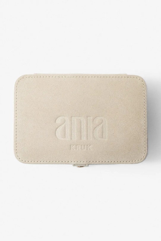ANIA KRUK szkatułka na biżuterię 15,8 × 10,8 × 4,8 cm AWTEA0019 beżowy