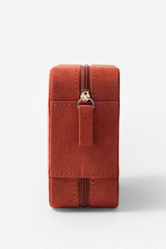 ANIA KRUK szkatułka na biżuterię 11,2 × 11,2 × 5,8 cm AWTEA0025 czerwony