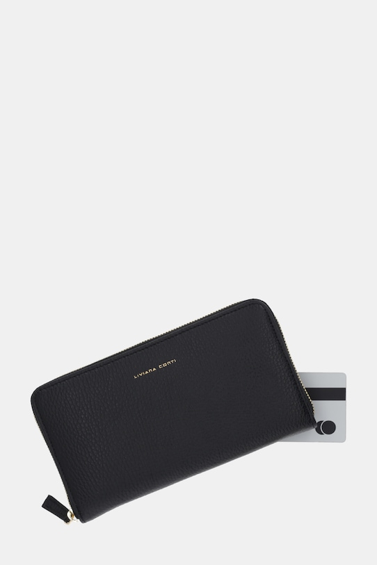 Liviana Conti portfel skórzany czarny A5WB55