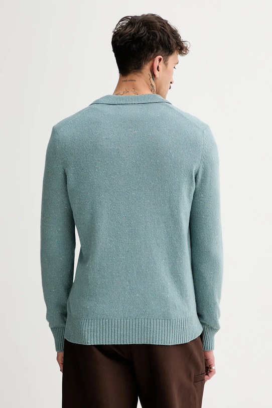 Odzież Marc O'Polo sweter z dodatkiem wełny 530506660390 niebieski