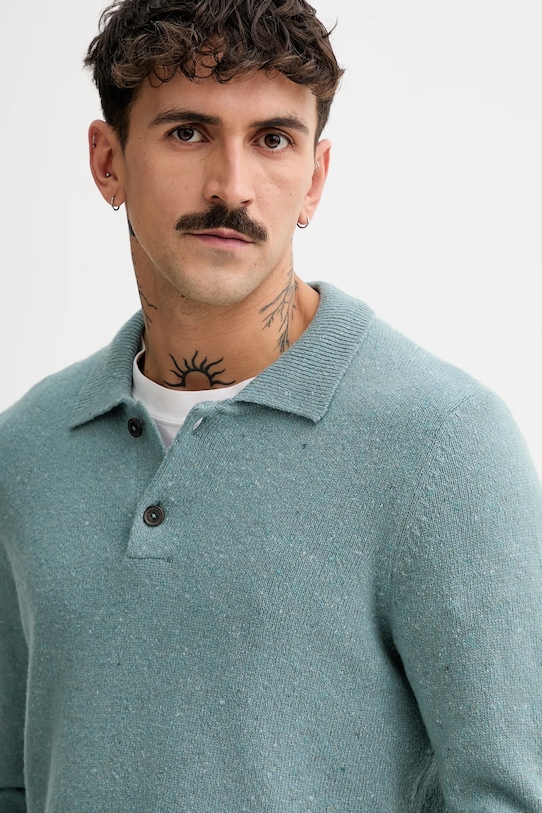 Свитер с добавлением шерсти Marc O'Polo голубой 530506660390