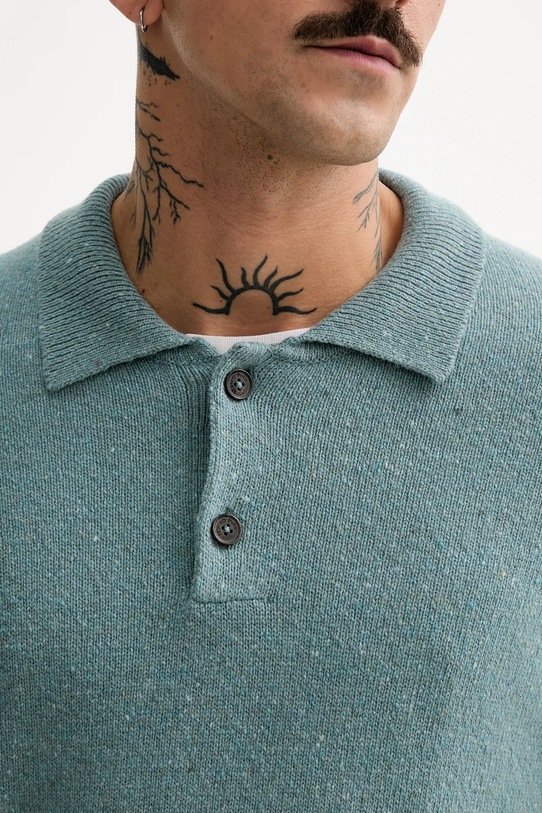 Pulover s dodatkom vune Marc O'Polo 530506660390 tirkizna