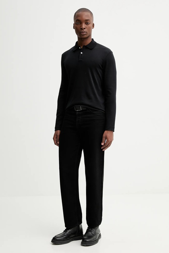 Marc O'Polo longsleeve bawełniany 531214455104 czarny ZW25