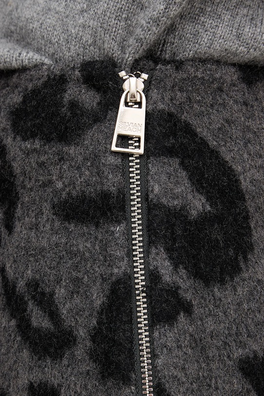 Μάλλινη φούστα Silvian Heach GARCIA γκρί GPA25033MG