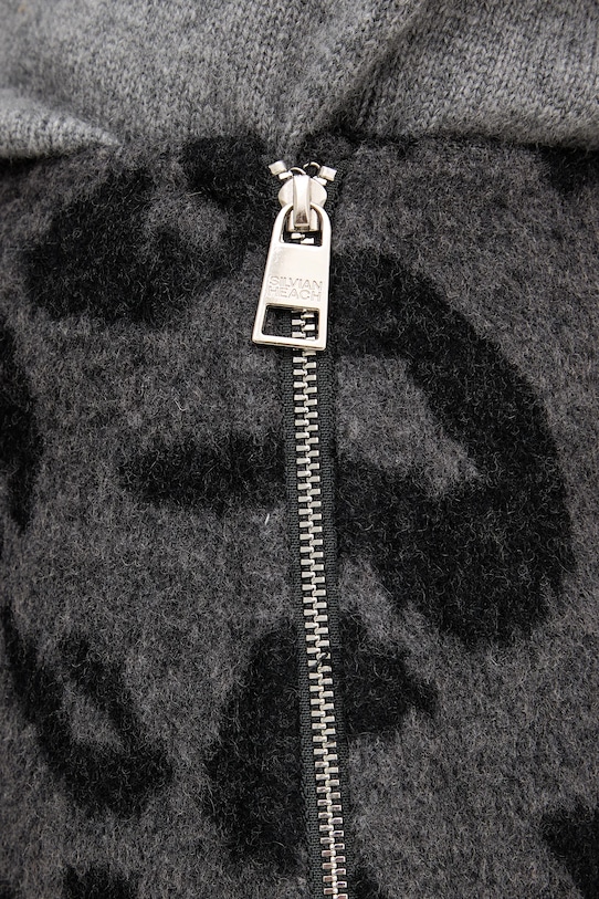 Silvian Heach spódnica z wełną GARCIA czarny GPA25033MG