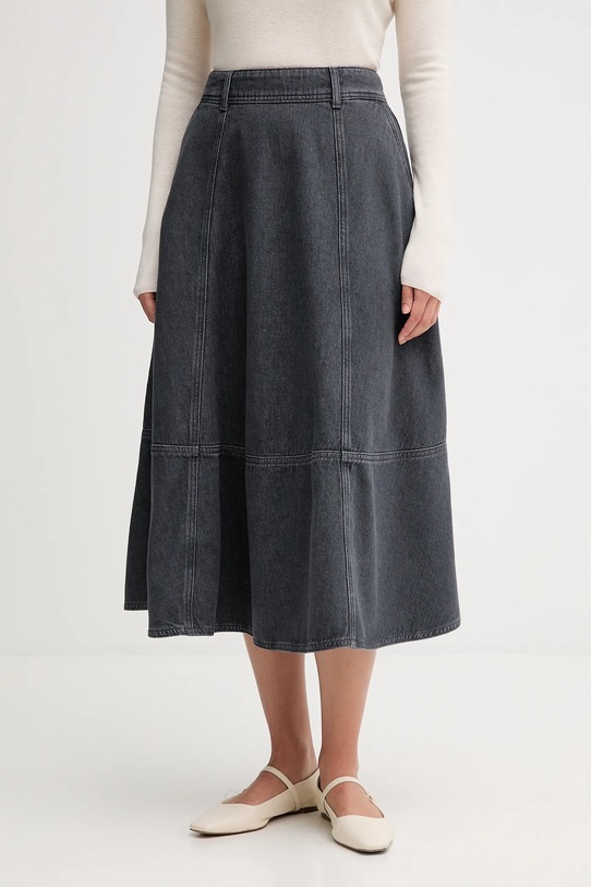 Mos Mosh fustă jeans CYNTHIA uni gri 174680